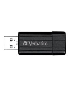 Verbatim USB Flash Drive PinStripe 64GB Black (49065)