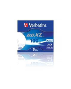 BD-R XL 100er GB Verbatim 4x Inkjet white 5er Jewel Case
