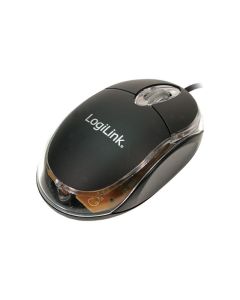 Mini souris optique USB avec LED LogiLink noir (ID0010)