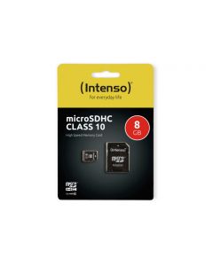 Intenso Memory Card microSDHC 8 Go + Adapter CL 10 (3413460)