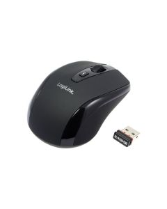 Mini souris de voyage sans fil LogiLink 2,4 GHz Noire ID0031