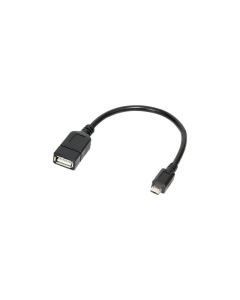 Câble adaptateur LogiLink Micro USB B/M vers USB A/F OTG 0,20m (AA0035)