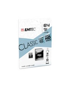 Emtec memory card microSDXC 64GB Classic + adapter CL 10