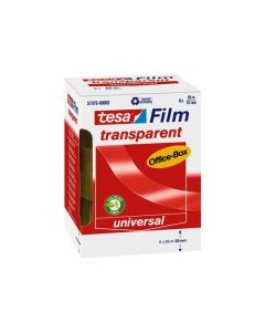 Film transparent Tesa pour dérouleur de table (6 pces 66m x 25mm) (57379)