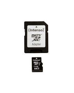 Intenso Memory Card microSDXC UHS-I Premium 64GB + Adapter CL 10