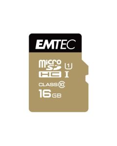 Emtec memory card microSDHC 16GB UHS1 U1 EliteGold + adapter CL 10