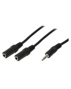 Câble audio LogiLink 0,20m 1x3,5 et 2x3,5 Stéréo Jacks (CA1046)