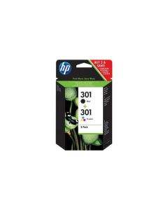 Pack de 2 cartouches d\'encre HP - 301 - CMYK N9J72AE
