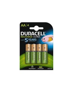 Duracell Pack de 4 piles AA Mignon 2500mAH