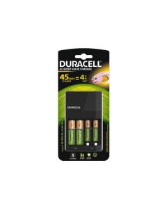 Chargeur universel Duracell CEF14, incl. 2xAA 2xAAA