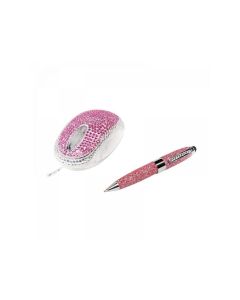 Kit souris et stylo tactile à strass et paillettes Logilink (ID0124)