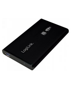 Boitier Logilink pour disque dur de 2,5, S-ATA USB 3.0, Alu, Noir (UA0106)