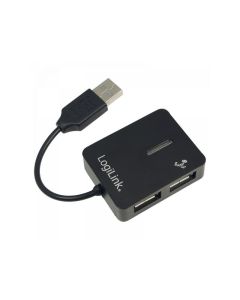 HUB USB 4 ports Logilink USB 2.0, Smile, Noir (UA0139)