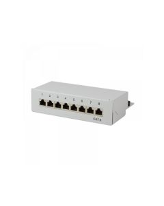 Panneau encastrable Logilink bureau Cat.6, 8-port, blindé, gris (NP0016A)