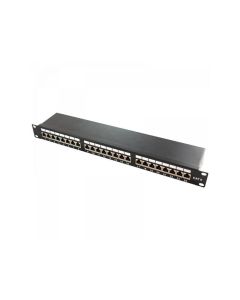 Panneau encastrable Logilink 19-mounting Cat.6 STP 24 ports, noir (NP0048)