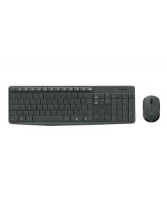 Logitech Clavier allemand QWERTZ sans fil MK235 RF Gris 920-007905