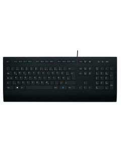 Logitech Clavier QWERTZ professionnel K280e USB 920-008669 (Noir)