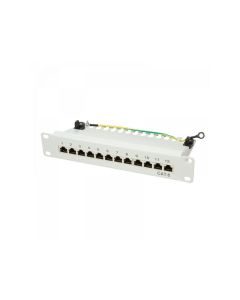 Panneau encastrable Logilink 10 CAT6 12-Port shielded (NP0041) Gris