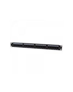 Panneau de brassage Logilink 19 CAT6 24 ports non blindé NP0004 (Noir)