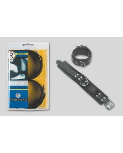 RUBBERLINE ANKLE CUFFS, FUSSFESSELN, SCHWARZ