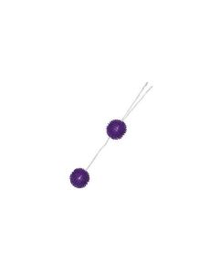 VIBRATONE SOFT BALLS, LIEBESKUGELN MIT NOPPEN & GEWICHT, LILA