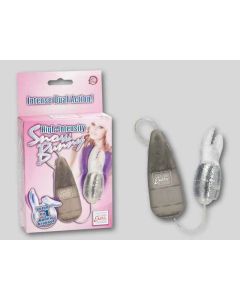 HIGH-INTENSITY SNOW BUNNY, HASE MIT VIBRO BULLET, CLEAR, 9, 5CM