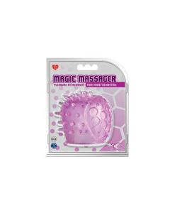 MAGIC MASSAGER PLEASURE ATTACHMENTS, THIN NUBS/GEOMETRIC, LAVE