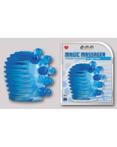 MAGIC MASSAGER PLEASURE ATTACHMENTS, BIG NUBS/RIDGE, BLAU