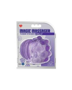MAGIC MASSAGER PLEASURE ATTACHMENTS, SWIRL/LIP, LILA