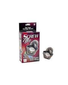 SCREW ME 5 POINT BOLT RING, ENHANCER RING, SMOKE, 5CM X 7CM