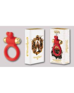 WONDERLAND C-RING, 10 FUNKTIONEN, THE HEAVENLY HEART, ROT