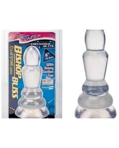 CLEAR STONE BISHOP BLISS PLUG, MIT SAUGFUSS, CLEAR, 15, 2CM