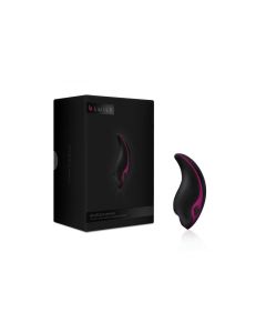 BCURIOUS RECHARGEABLE MASSAGER, 7 FONCTIONS. , SILICONE, NOIR, 10CM