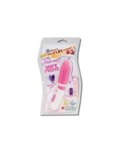 SOFT POINT VIBE, IMPERMÉABLE, PLIABLE, SILICONE, Rose, 7,6 CM
