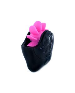 SQWEEL, ROTIERENDER ORAL-STIMULATOR, PINK/SCHWARZ, 11CM
