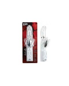 LUCKY 7 BUTTERFLY G-SPOT PERLVIBE, SCHMETTERLING, CLEAR, 17CM