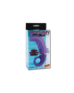 RIDGED INLAY, 7-SPEED MASSAGER, WASSERFEST, MIT BATTERIEN, LILA