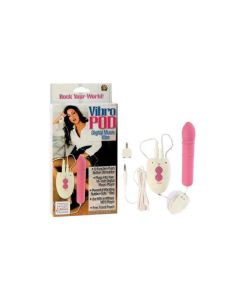 VIBRO POD DIGITAL MUSIC VIBRATOR, 8 FUNKTIONEN, PINK
