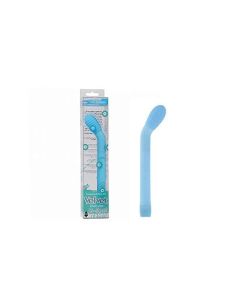 VELVET TOUCH G-SPOT VIBE, WASSERFEST, RIBBED, BLAU, 15, 8CM