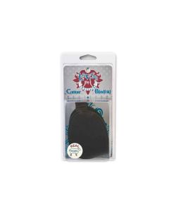 LAVISH SHEEPSKIN LINED LEDER AUGENMASKE CONTOUR CUT, SCHWARZ