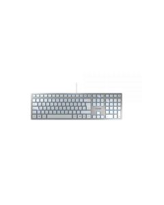 Cherry KC 6000 Slim USB Anglais américain Argent Blanc JK-1600EU-1