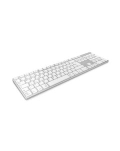 KeySonic KSK-8022BT Bluetooth QWERTZ Allemand Argent 60395