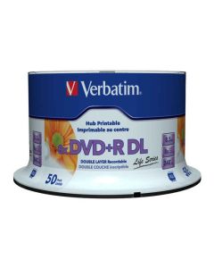 Verbatim DVD+R DL 8.5GB/240Min/8x Cakebox (50 Disc) 97693