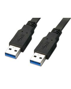 Reekin USB 3.0 Cable - Male-Male - 1,0 Meter (Noir)