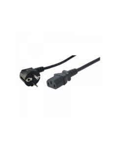 Logilink cordon d\'alimetation avec sécurité 90° vers IEC C13 femelle 3m