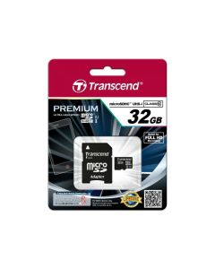 Transcend MicroSD/SDHC Card 32GB UHS1 w/adapter TS32GUSDU1