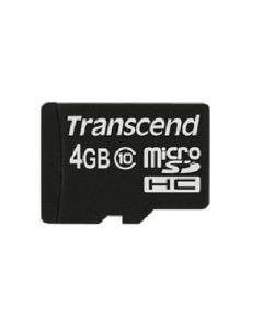 Transcend MicroSD Card 4GB SDHC Cl. (ohne Adapter) TS4GUSDC10