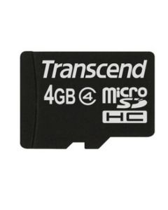 Transcend MicroSD Card 4GB SDHC Cl. (ohne Adpater) TS4GUSDC4