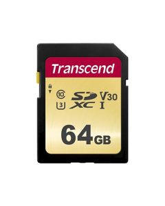 Transcend SD Card 64GB SDXC SDC500S 95/60 MB/s TS64GSDC500S