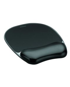 Mauspad Fellowes Crystal Gel Handgelenkauflage, schwarz 9112101